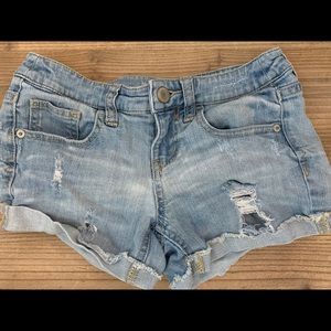 Mission Supply Co. low rise jean shorts